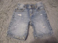 Children's Place Jean Shorts 7 Blue Denim Distressed Adjustable Waist