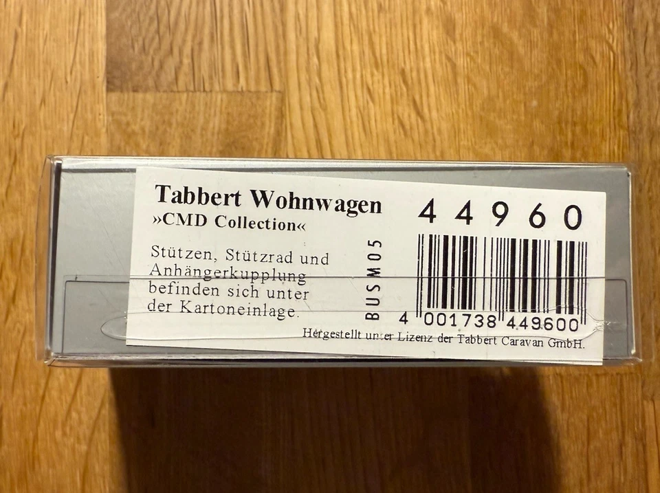 Top: Busch 44960 Tabbert Wohnwagen CMD Collection Automodell 1:87 OVP! - Bild 2 von 2