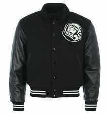Billionaire Boys Club Varsity Jacket Pure Leather Sleeves  Wool Body Letterman