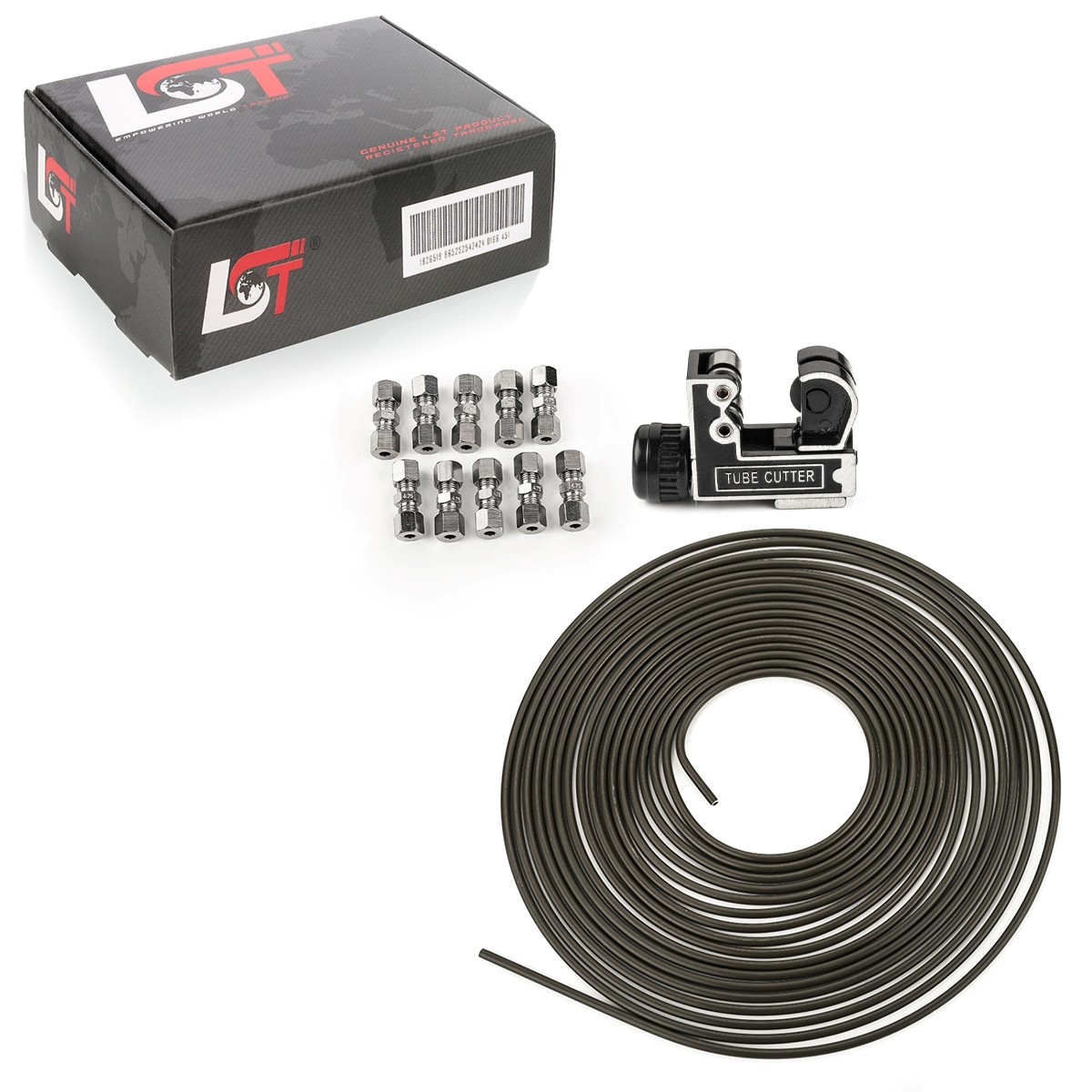 10M Brake Line Brake Pipe Steel Ø 4.75Mm Set +10 Quick Connectors For Opel
