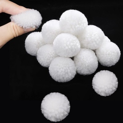 Syhood 20 Pcs Christmas Yarn Pom Poms Balls for DIY Handmade Crafts Fuzzy Pom...