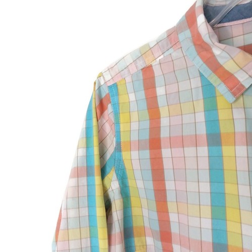 Camisa para mujer St Jones Bay talla grande cuello botón delantero manga larga a cuadros - Imagen 2 de 10