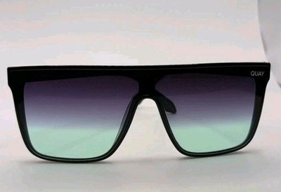 Quay Polarized Shield Sunglasses with UV Protect Nightfall/Black - Excellent Con