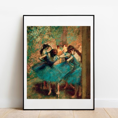 Kunstdruck Degas Blue Dancers 1893 Fine Art Poster Galerie Wandbild Gemälde