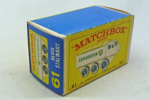 Lesney Matchbox Toys MB61b Alvis Stalwart ORIGINAL Empty E4 Type Box