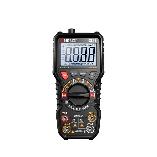 Multimètre Numérique ANENG SZ308 – Mesure AC/DC Volt, Ampère, Ohm – Auto-range – Neuf Avec Piles