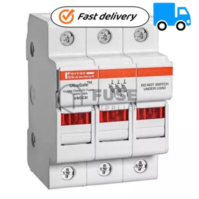1PC New Mersen Ferraz Shawmut USCC3I 600V 30A 3-Pole Fuse Holder