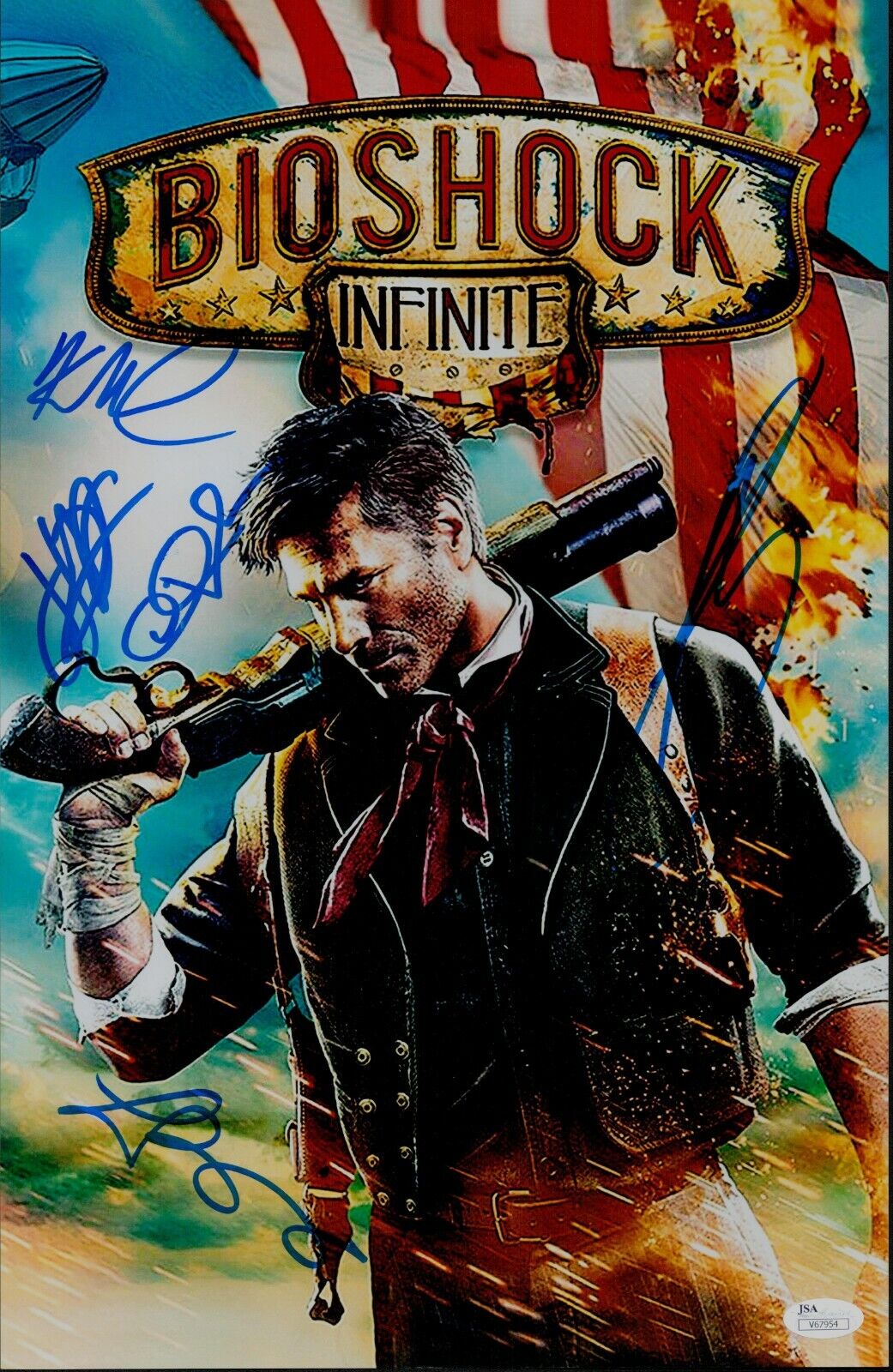 Troy Baker Signed 8x10 Far Cry 4 Pagan Min Authentic Autograph Photo JSA COA