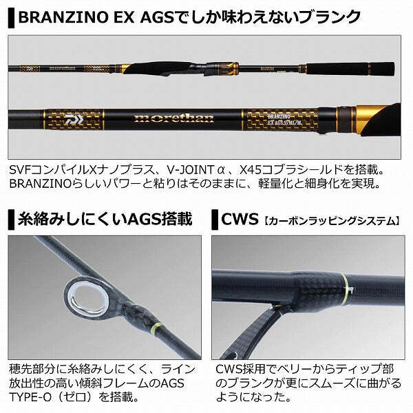 Daiwa Morethan Branzino EX AGS 94ML (Spinning 2 Piece) | eBay