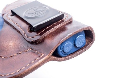 S&W M&P 9c 40c Compact | Full Grain Leather IWB Conceal Carry Holster. USA MADE - Picture 4 of 15