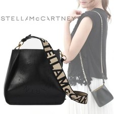 Borsa a tracolla Stella McCartney logo micro size nera outlet nuova Giappone