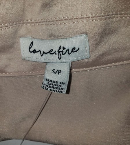 Love Fire Front Tie Blouse Women's. Size Small. New With Tags. - Picture 4 of 5
