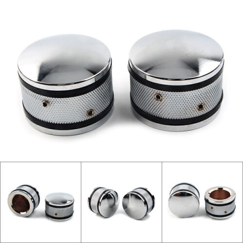 Front Axle Nut Cover Cap For Harley Electra Road Street Tri Glide FLHR VRSC Dyna - Afbeelding 1 van 1