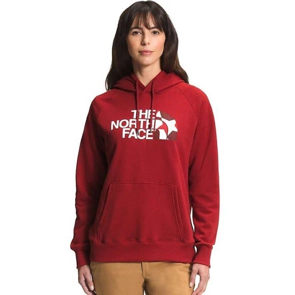 the north face women's red's pullover hoodie
