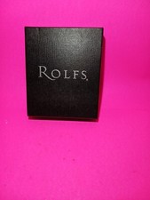 Vintage Rolfs Deluxe Flat Fold Black Cow Hide Wallet New in box.