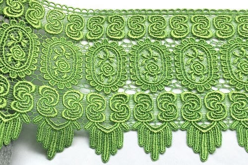 Bordure dentelle découpable Kiddo 8,5" champagne rouge vert blanc cassé noir gris par Yard - Photo 11/14