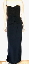 CHRISTIAN DIOR vintage black two piece outfit top and skirt 10