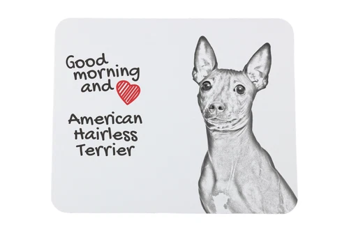 Amerikaanse haarloze terriër muismat met hond Art-Dog