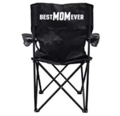 Best Mom Ever Folding Camping Chair with Carry Bag