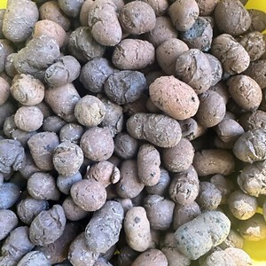4 LBS Clay Pebbles Grow Media Expanded Rocks , Hydroponic Aquaponic Mix size