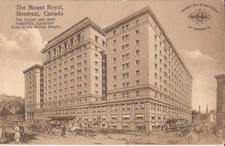 Montreal, CANADA - Mount Royal Hotel - ADVERTISING - United Hotels