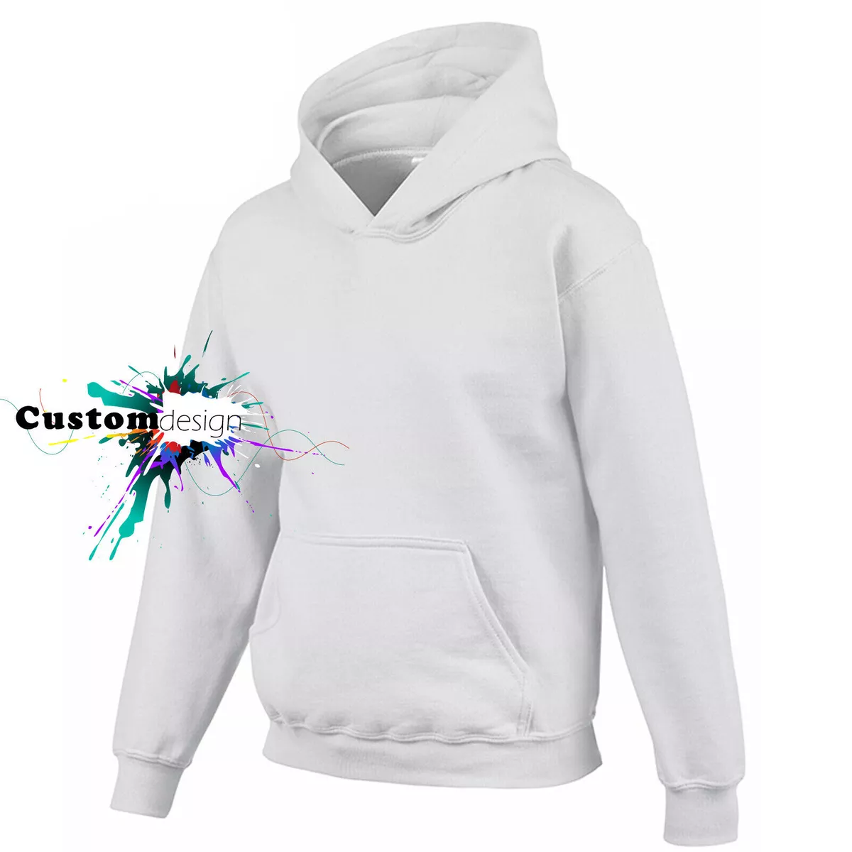 Basic clearance white hoodie