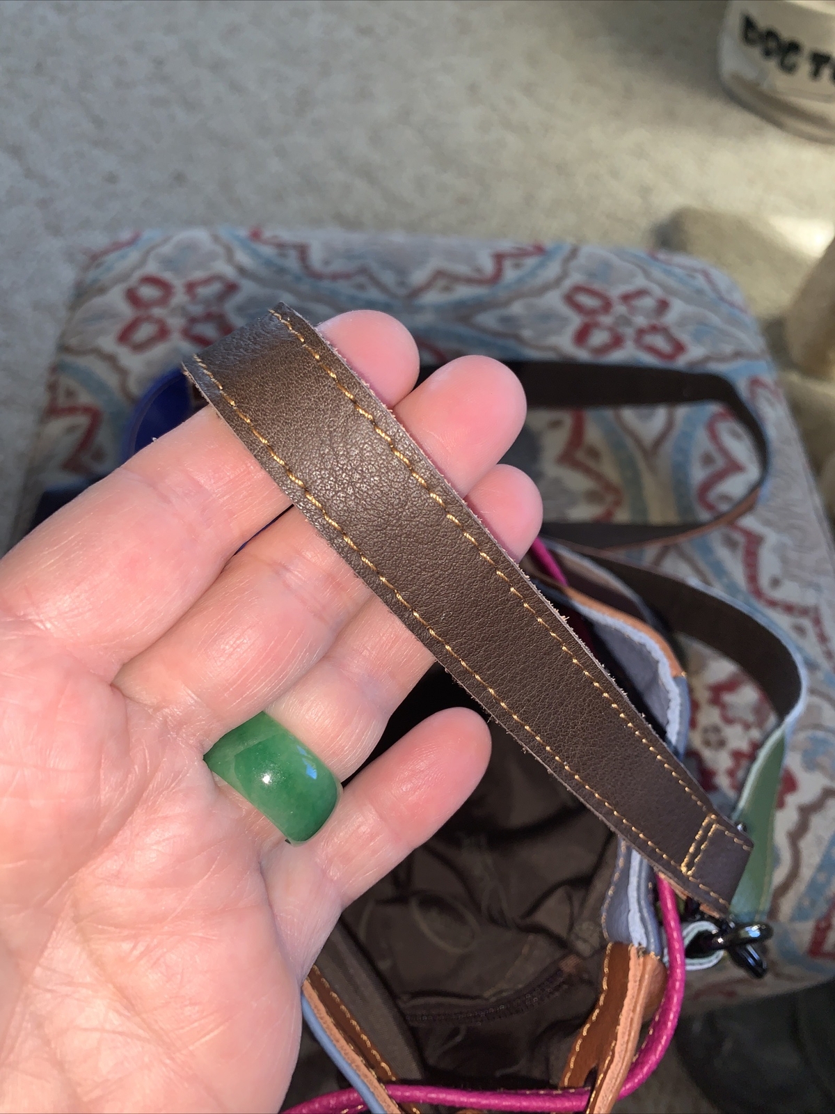 Ameri Leather Skulls And Rivets Patchwork Leather… - image 6