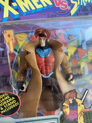 アメコミ VIDEO GAME SUPER STARS GAMBIT VS CAMMY 1998 Toy Biz X-Men vs Street Fighter GAMBIT vs CAMMY Video Game