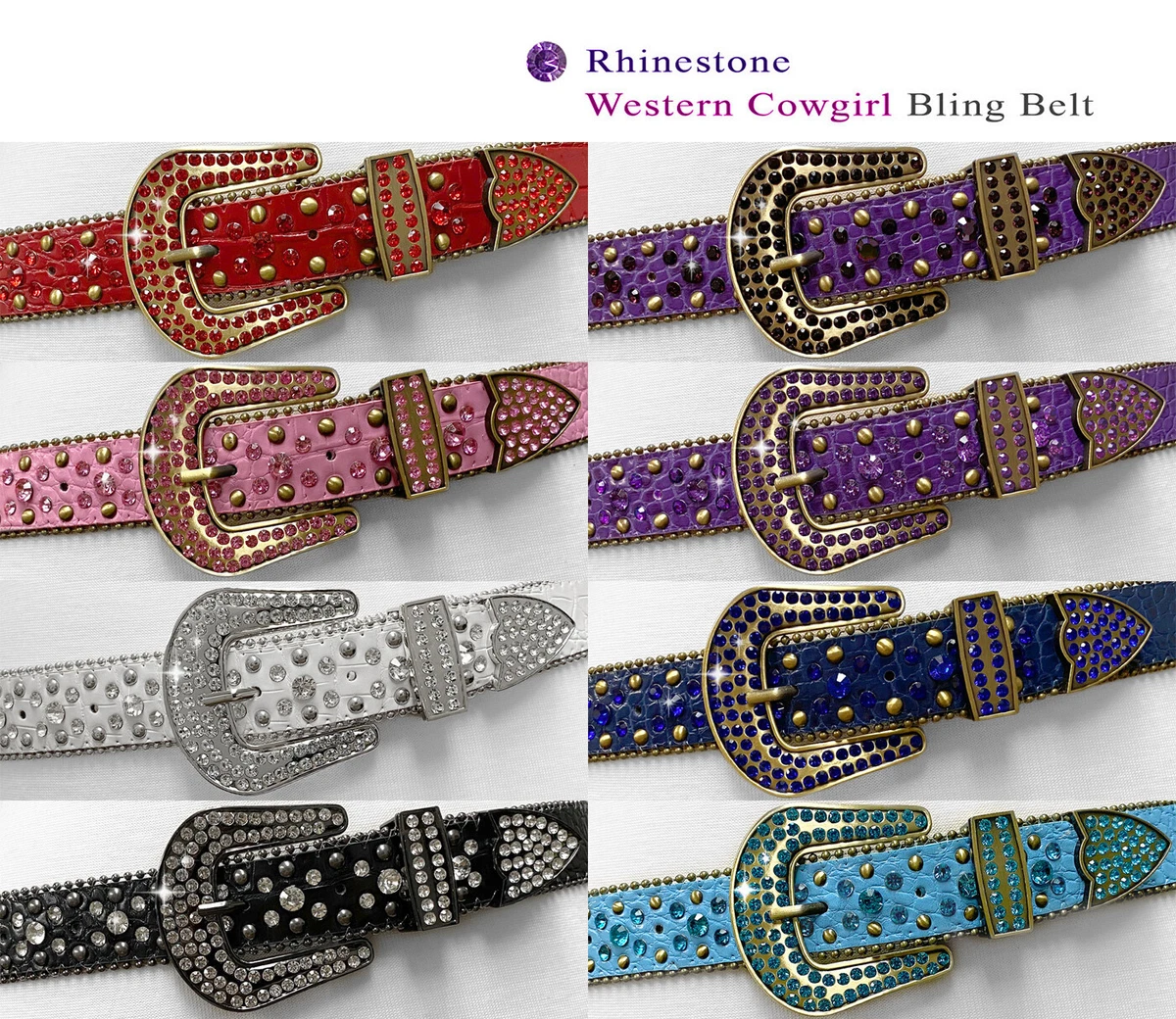 Western Belts, Western Fashion Belts, Rhinestone Belts, Western