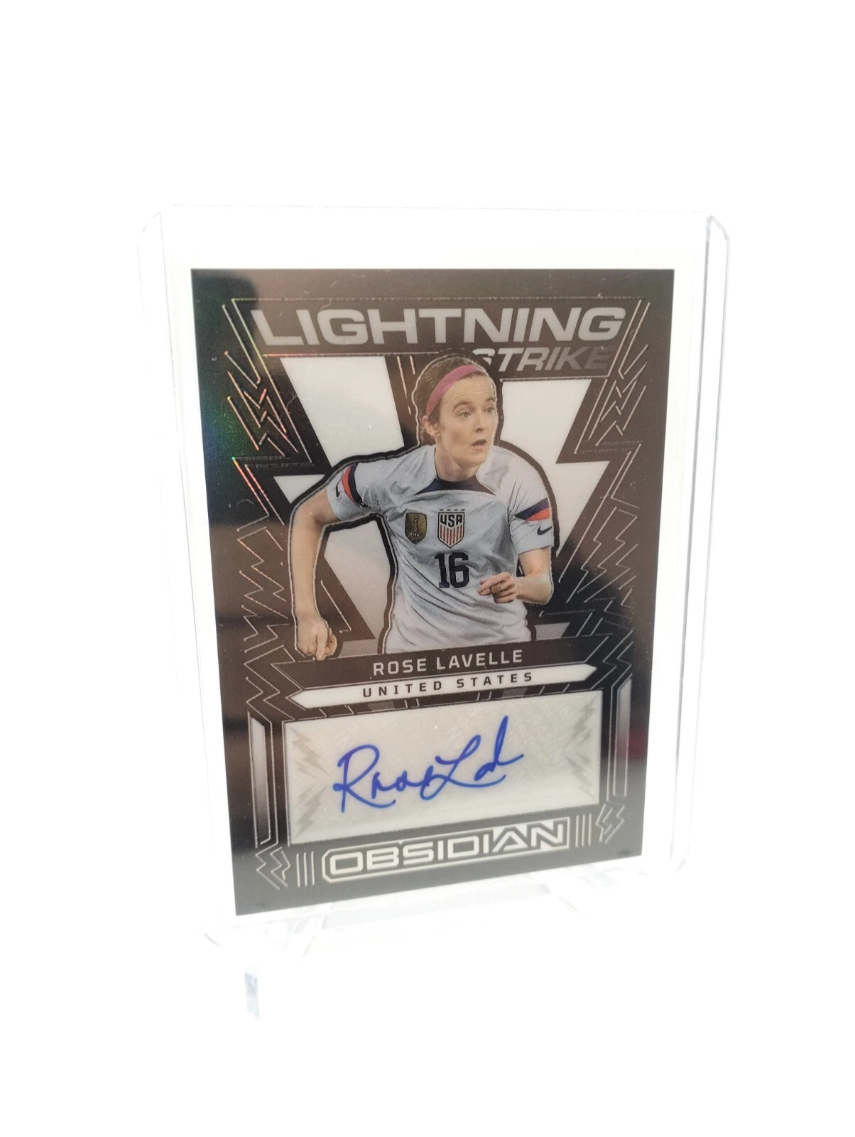 2022-23 ROSE LAVELLE 08/27 AUTO PANINI OBSIDIAN LIGHTNING STRIKE AUTOGRAPHS USA