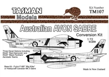1/72 Australian Avon Sabre Conversion Set V1 for Fujimi F-86F/Hobbycraft Mk.5