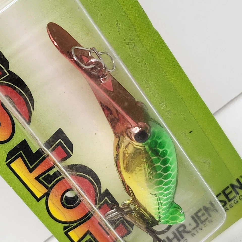 Señuelo de pesca pirata verde dorado Luhr Jensen Hot Shot 50 5433-050-0922 Foto 2 de 4