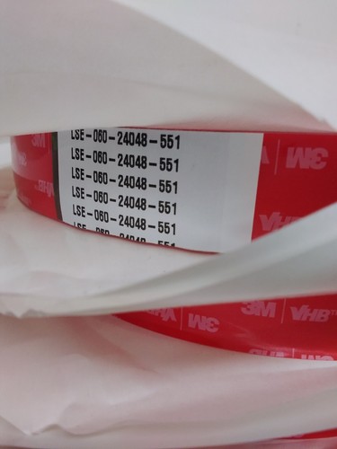 3M VHB Tape LSE-060WF, White, 1"x36yards , Pack of 9 Rolls - Picture 5 of 5
