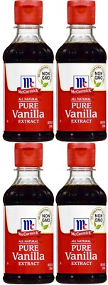 4x McCormick All-Natural Pure Vanilla Extract (LOT OF 4) Vegan *32oz Baking 
