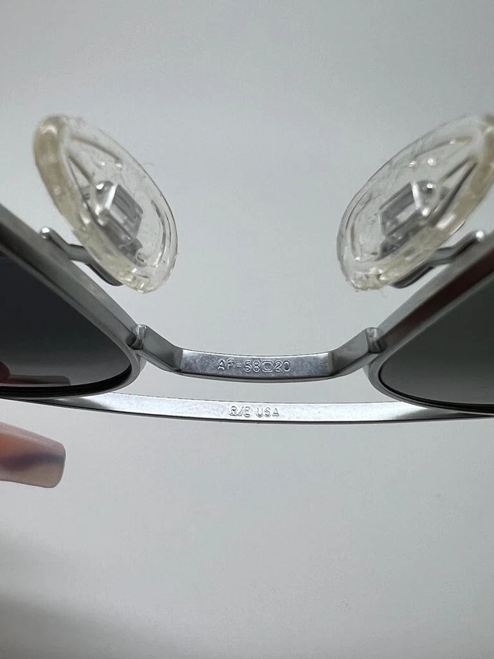 #1047 Gafas de sol Randolph AVIATOR 58 mm cromo mate gris americano envío gratuito Foto 2 de 4