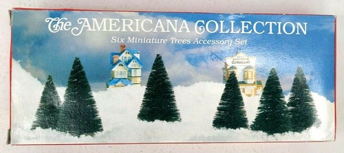 Liberty Falls The Americana Collection Sechs Miniatur grüne Bäume Zubehör Set - Bild 2 von 3