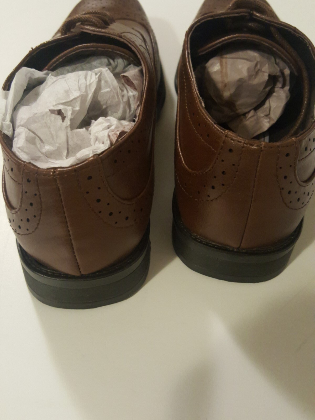 SAOLA Scarpa elegante uomo BRAVO MILANO 1 punta quadrata fodera pelle alare marrone nuova con etichetta