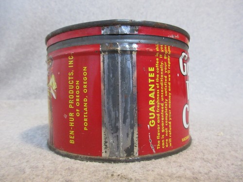 1930's GOLDEN WEST SeXY CoWGIRL 1 Pound COFFEE TiN CaN Portland Oregon - Picture 4 of 7