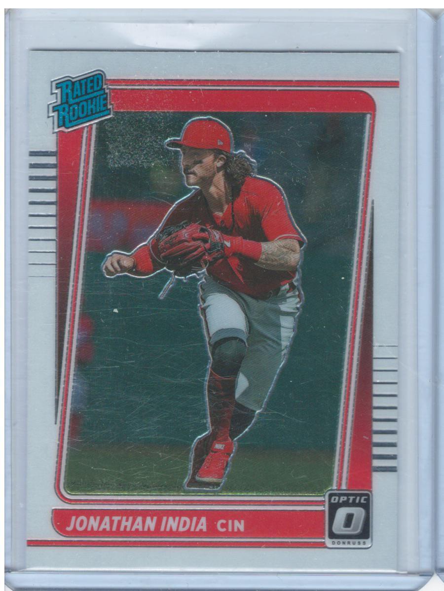 Jonathan India 2021 Donruss Optic #101b RC Cincinnati Reds