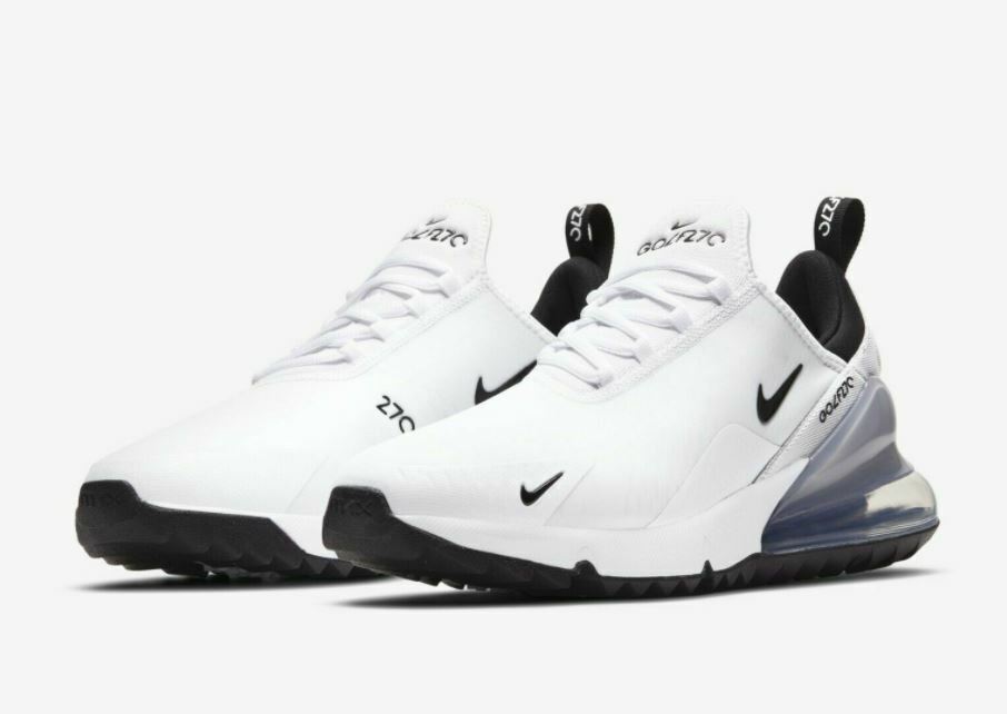 New Nike Golf Air Max 270 G Men's Golf Shoes White Black New Nike Golf Air Max 270 G Men's Golf Shoes White Black