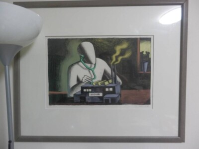 MARK KOSTABI ''Yo Kostabi / Night Shift Series'' signiert gerahmt limitiert 47/100