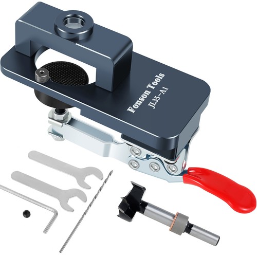 35mm Hinge Jig Concealed Hinge Jig Drilling Hole Set Cabinet Hinge jeUGO- - Picture 7 of 11