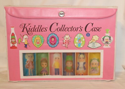 VTG Little Liddle Kiddles Vinyl Collector's Carrying Case  Pink Mattel w/Insert