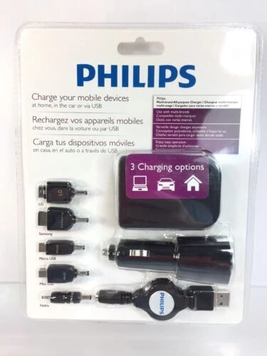 Lector de libros electrónicos y TABLET Philips Cables Cargadores de Coche