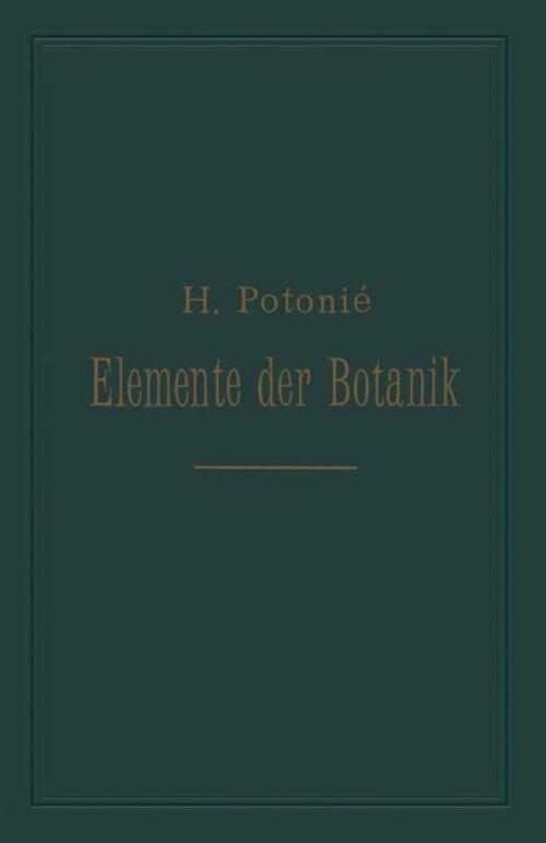 Thumbnail - Elemente Der Botanik Henri Potonié Taschenbuch Paperback V Deutsch