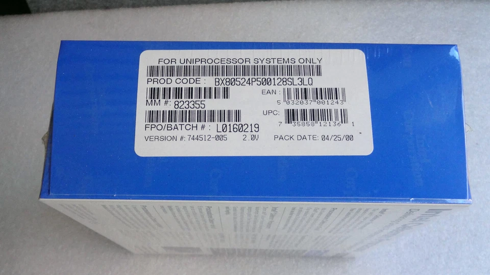 Intel Celeron 500 Mhz Socket 370 CPU Processor BX80524P500128SL3LQ NEW IN BOX - Image 3 of 3