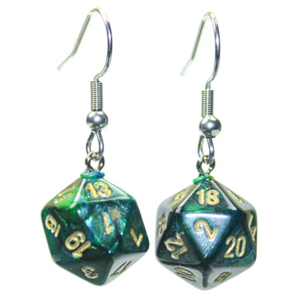 CHX54204 Chessex Manufacturing Hook Earrings SCB Jade Mini
