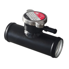 35mm Od Aluminium Radiator Coolant Hose Pipe  Filler Neck Connector & Cap
