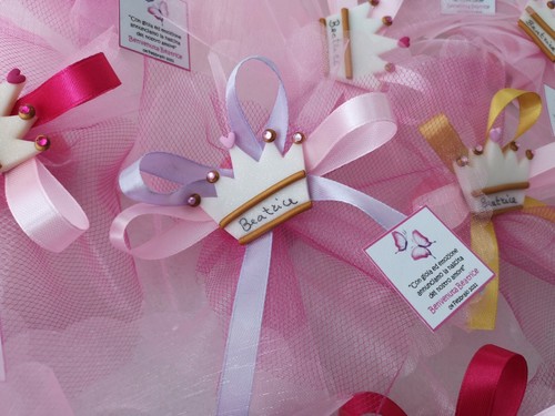 BOMBONIERA CALAMITA CORONA PERSONALIZZATA NASCITA BATTESIMO FESTA BIMBA - Foto 6 di 17