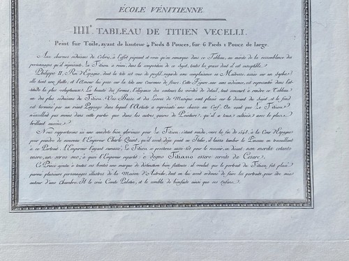 Filippo II e la sua maîtres, origine. Incisione su rame 1786 secondo del TIZIANO - Imagen 8 de 12